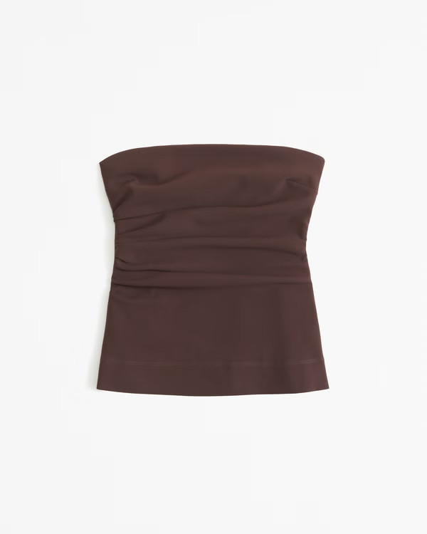 Women's Strapless Ruched Top | Women's Tops | Abercrombie.com | Abercrombie & Fitch (US)