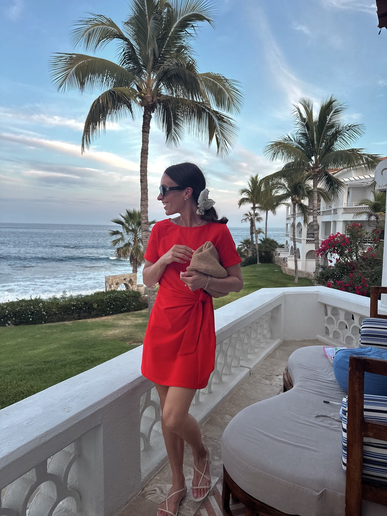 Little red dress for last night’s dinner 
Dress fits tts and is so comfortable 
Spring dress 
Spring break outfit 

#LTKPetite #LTKOver40