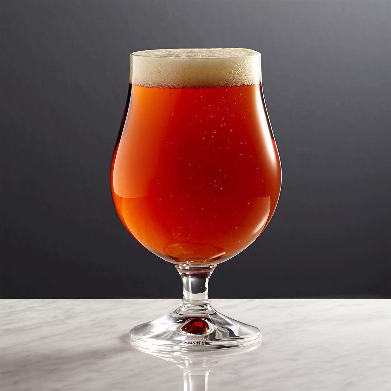 Bruges 16-Oz. Beer Glass + Reviews | Crate & Barrel | Crate & Barrel