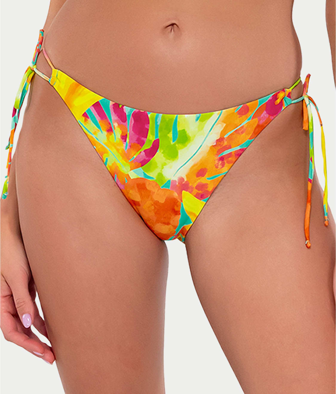 Printed Everlee Side Tie Bikini Bottom | Bare Necessities