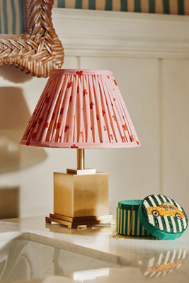 Pooky The Walter Cordless Rechargeable Metal Ruched Shade Table Lamp | Anthropologie (US)