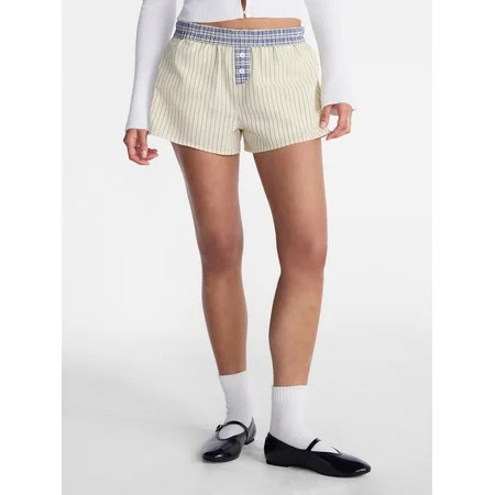 No Boundaries Cotton Boxer Shorts  3  Inseam  Women s XXS-4X | Walmart (US)