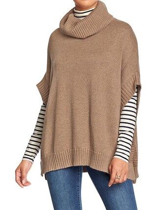 Old Navy Womens Funnel Neck Ponchos Size M/L - Camel | Old Navy US