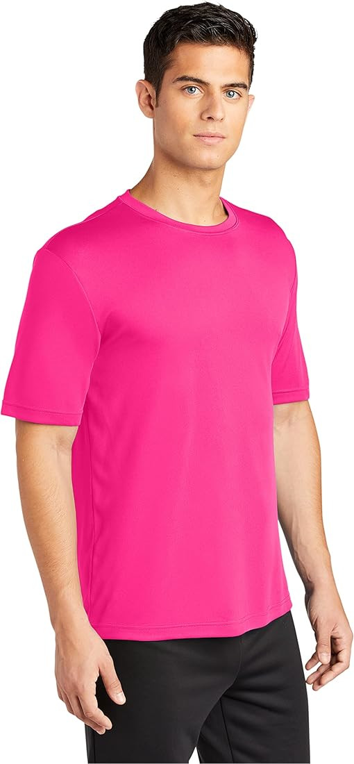 Clothe Co. Men's Short Sleeve Moisture Wicking Athletic T-Shirt - Standard and Tall | Amazon (US)