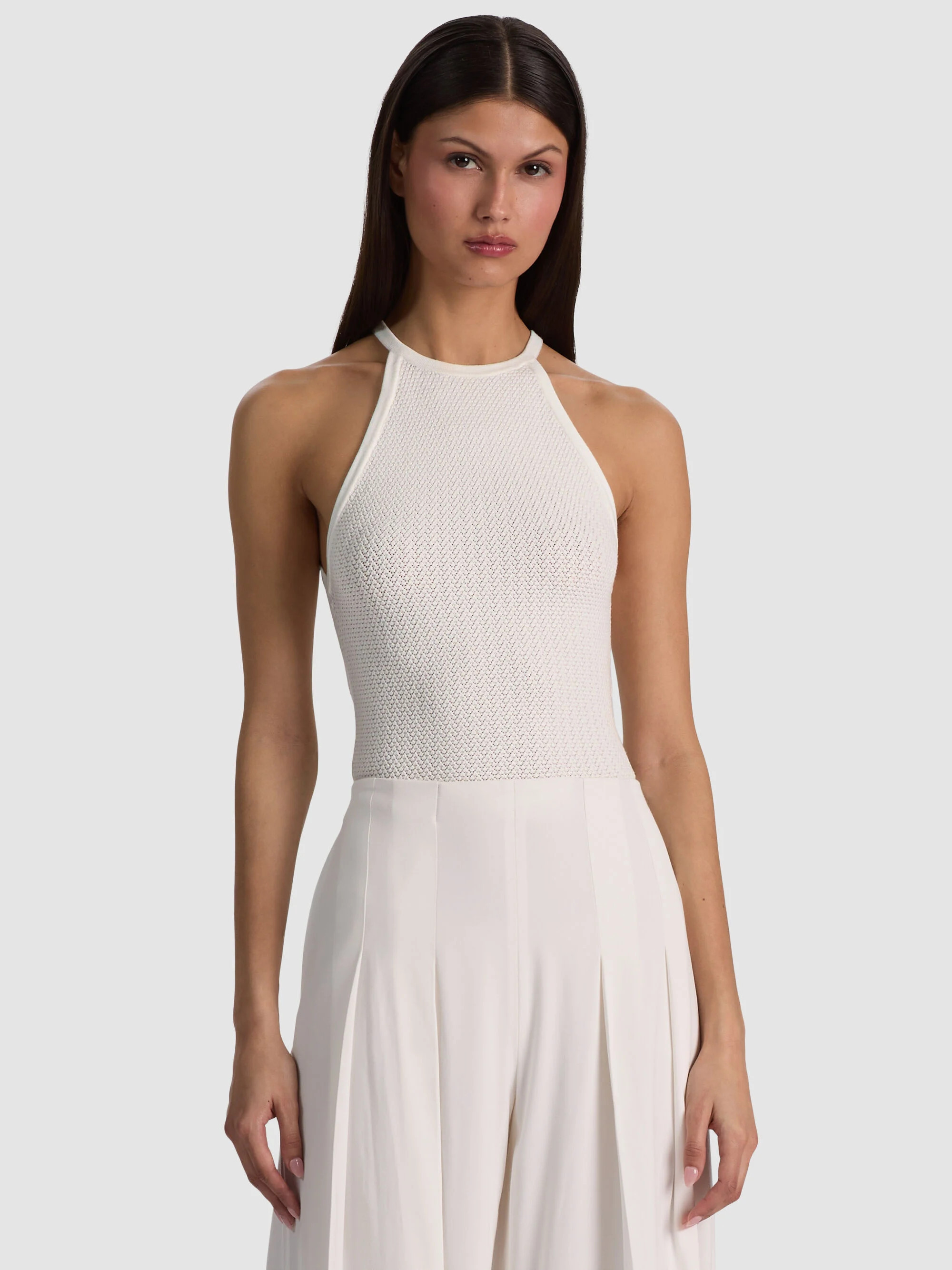 HEIDI POINTELLE TANK | Alice + Olivia