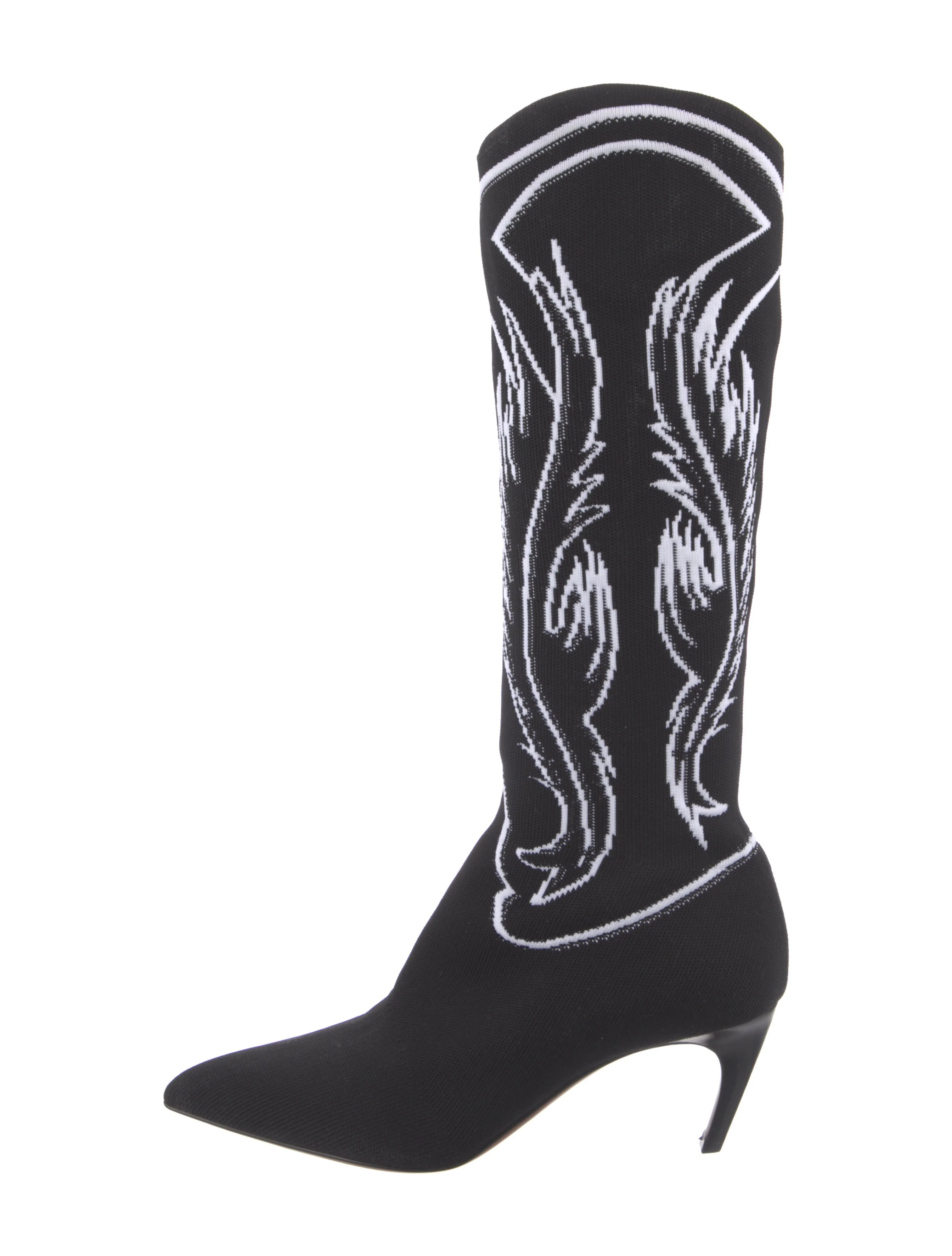 Printed Sock Boots | The RealReal
