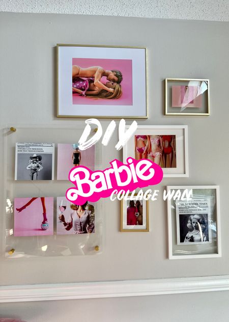 Barbie DIY collage wall 
Barbie movie 

#LTKunder100 #LTKhome #LTKkids