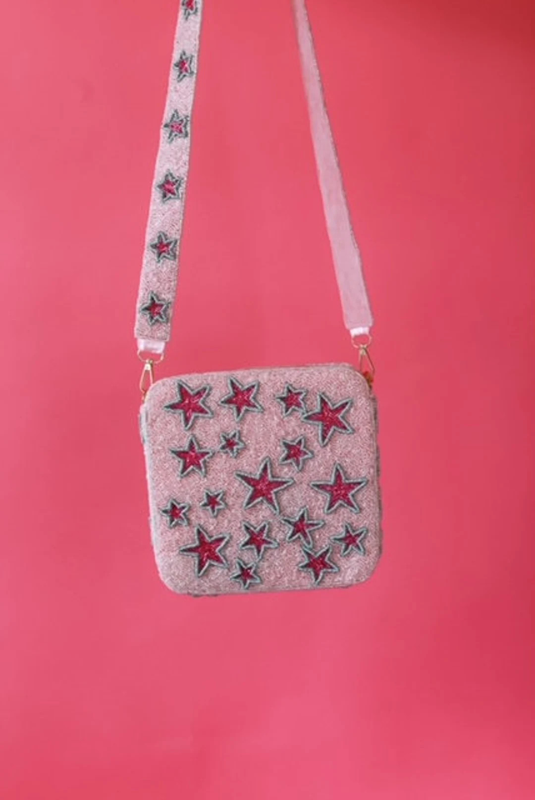 NEW Star Seed Bead Box Bag, Seed Bead Handbag, Handmade Handbag, Pink Star Seed Bead Bag | Etsy (US)