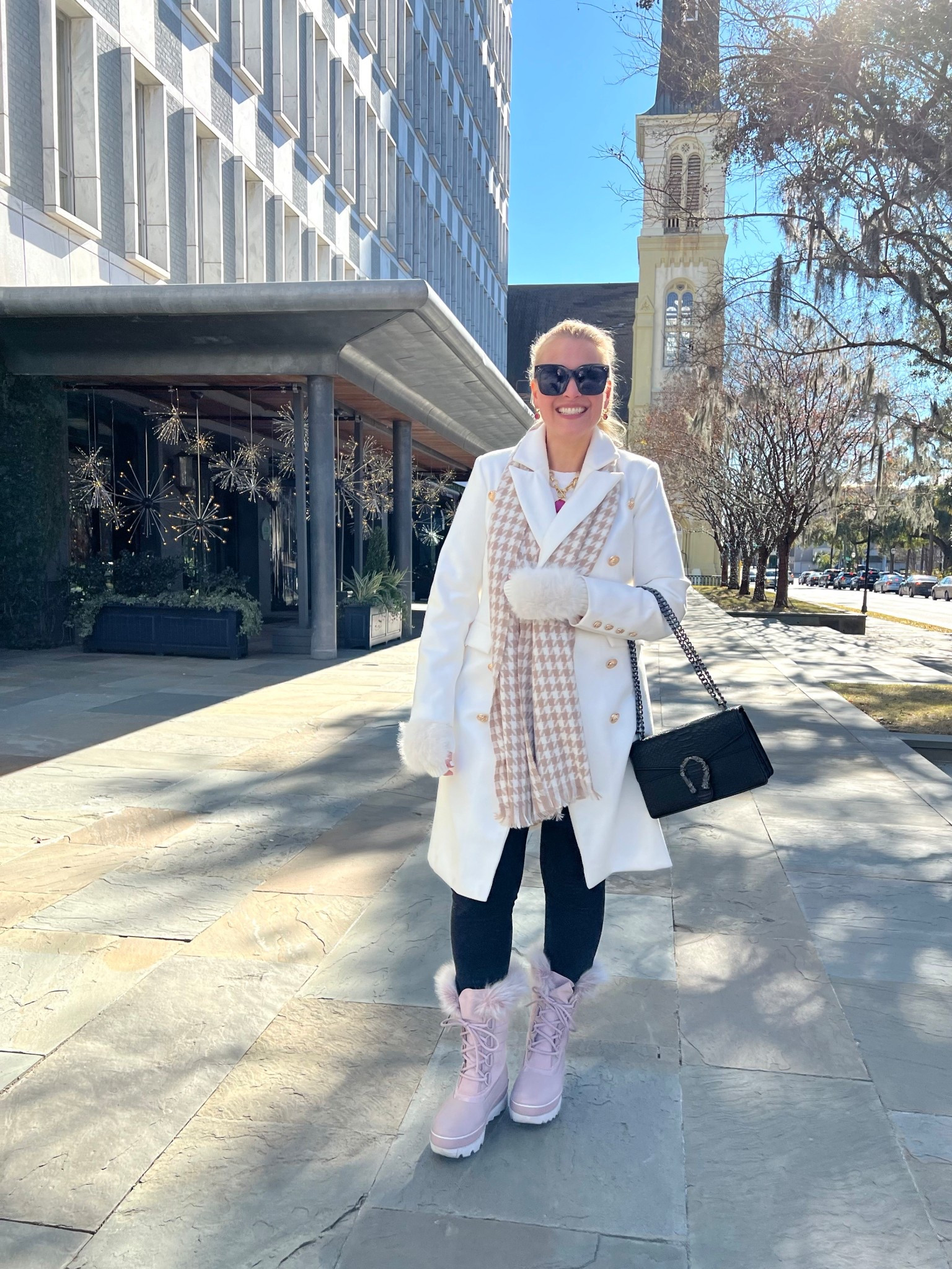 Winter coat outfit 

Wool coat small, Crewneck sweater small, houndstooth scarf, snow boots, faux fur hat & gloves 

This would be a great winter vacation or ski resort outfit too!


#LTKSeasonal #LTKFindsUnder100 #LTKOver40 #LTKWorkwear #LTKmorningroutine #LTKSaleAlert #LTKFindsUnder50 #LTKGiftGuide #LTKHoliday #LTKMidsize #LTKTravel #LTKgrwm #LTKootd #LTKstorytime