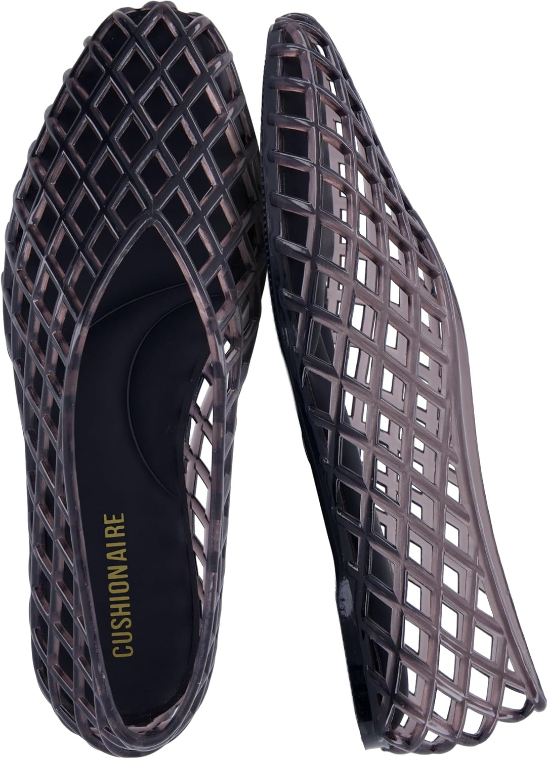 CUSHIONAIRE Siesta Jelly Ballet Flats for Women, Slip On Womens Jelly Shoes | Amazon (US)