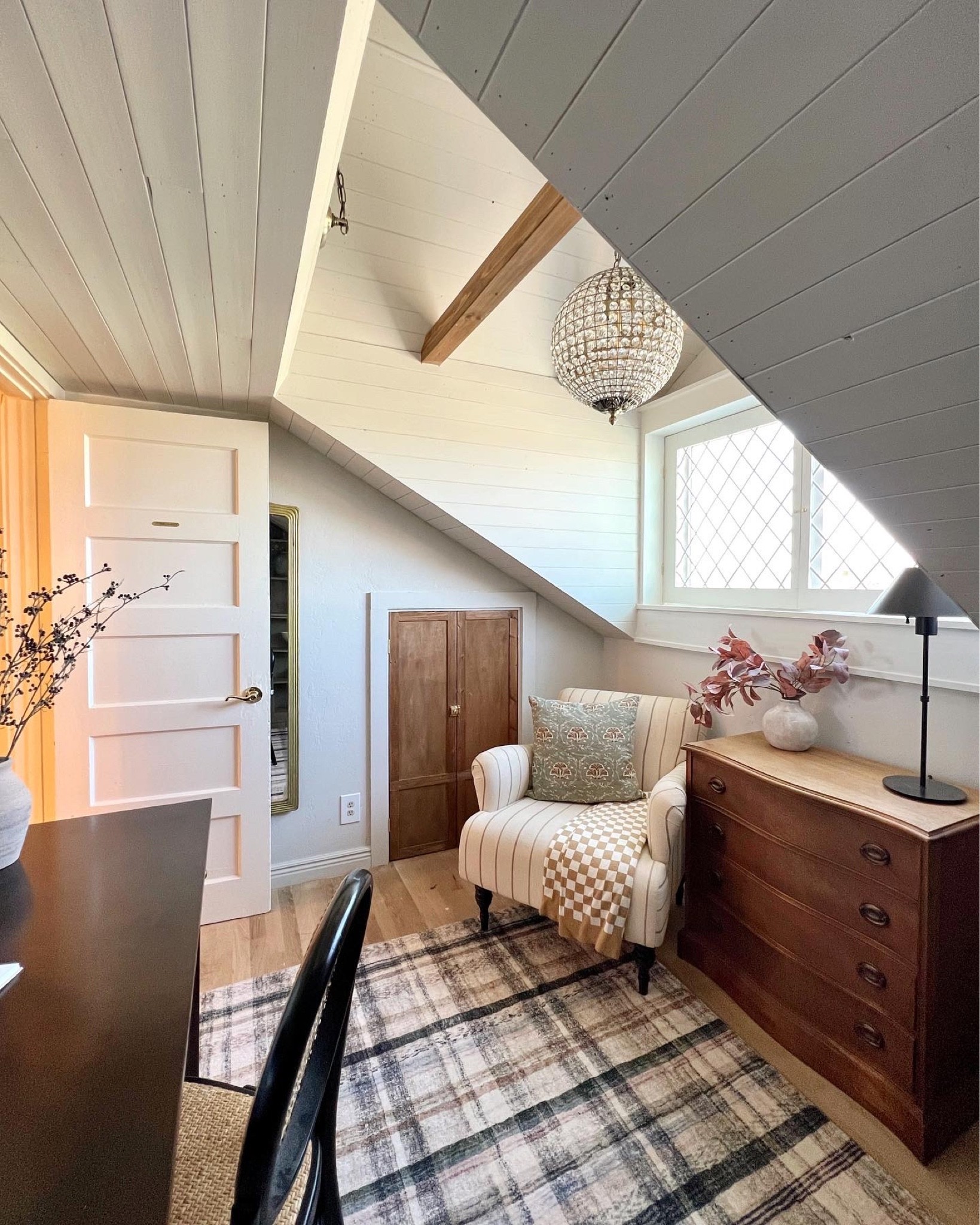 Office refresh! The dresser is vintage but I found one with a similar color and vibe for you. Paint color: Pale Oak. Stain color: Early American

#LTKhome