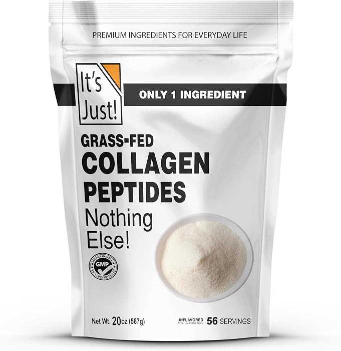 It's Just! - Collagen Peptides (1.25lb) Grass-Fed Protein Powder, Unflavored, GLP-1 Friendly, Hea... | Amazon (US)