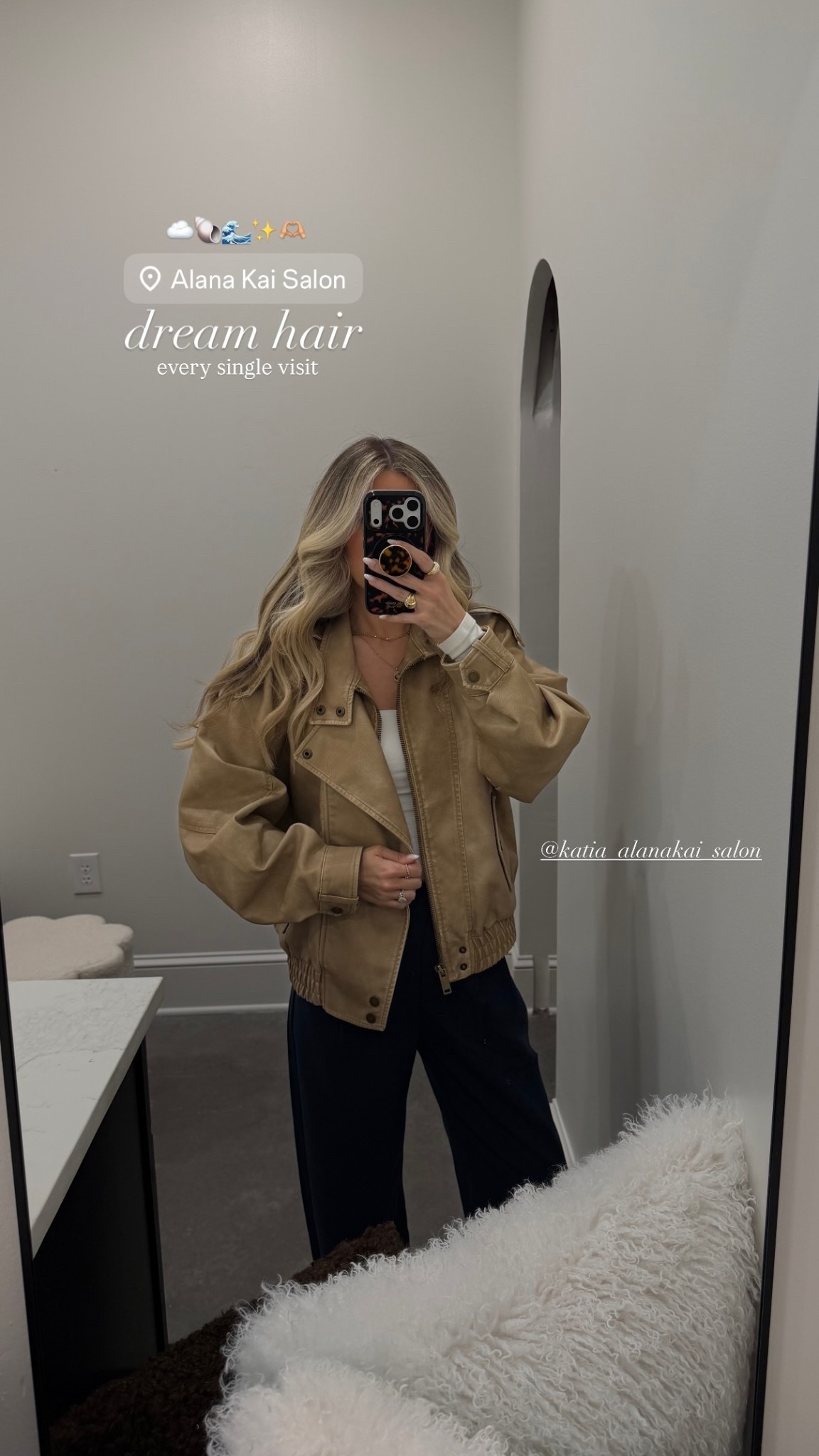 ☁️🐚🌊✨🫶🏼 hair appointment day outfit — size xxs in the tan jacket! Size 24 short in the trousers! I’m 5’2 and typically a xs 🤍

#LTKPetite #LTKBeauty #LTKootd
