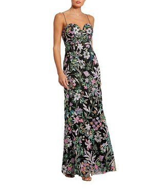 Mac Duggal Embroidered Sweetheart Neckline Sleeveless Gown | Dillard's | Dillard's