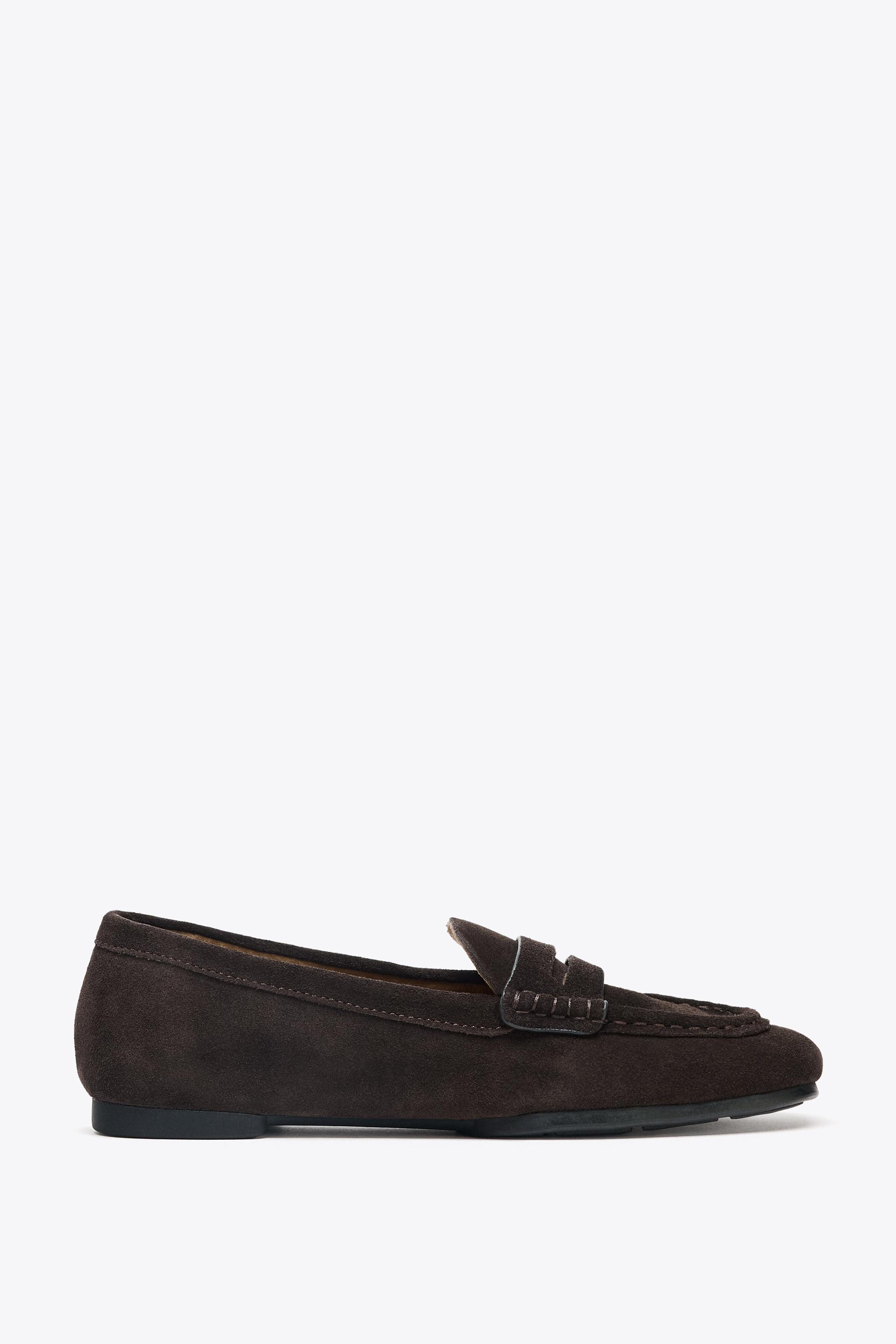 SPLIT LEATHER LOAFERS | Zara Canada