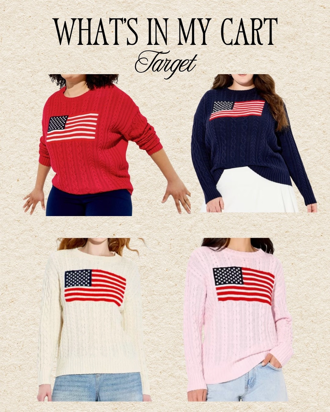Target has American flag sweaters I repeat Target has American flag sweaters!!! 🚨