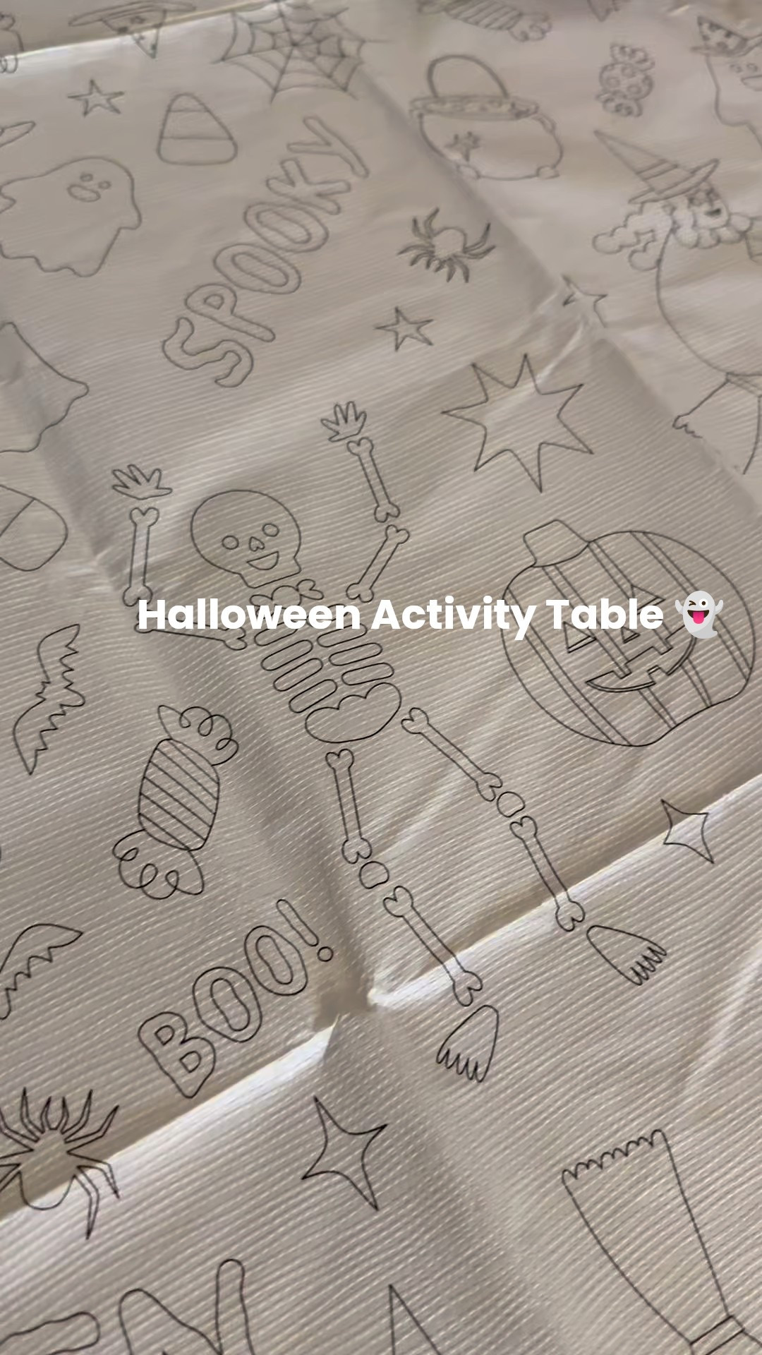 The $3 Tableclothes you can color on are my favorite purchase for every holiday .  @target @Michaels Stores for the activities .

This Halloween Countdown has been the favorite this year 👻

#LTKHome #LTKHalloween #LTKFamily