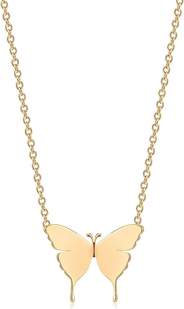 Butterfly Gold Necklace  | Amazon (US)