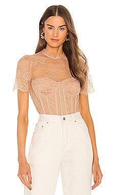 ASTR the Label Lacie Bodysuit in Nude from Revolve.com | Revolve Clothing (Global)
