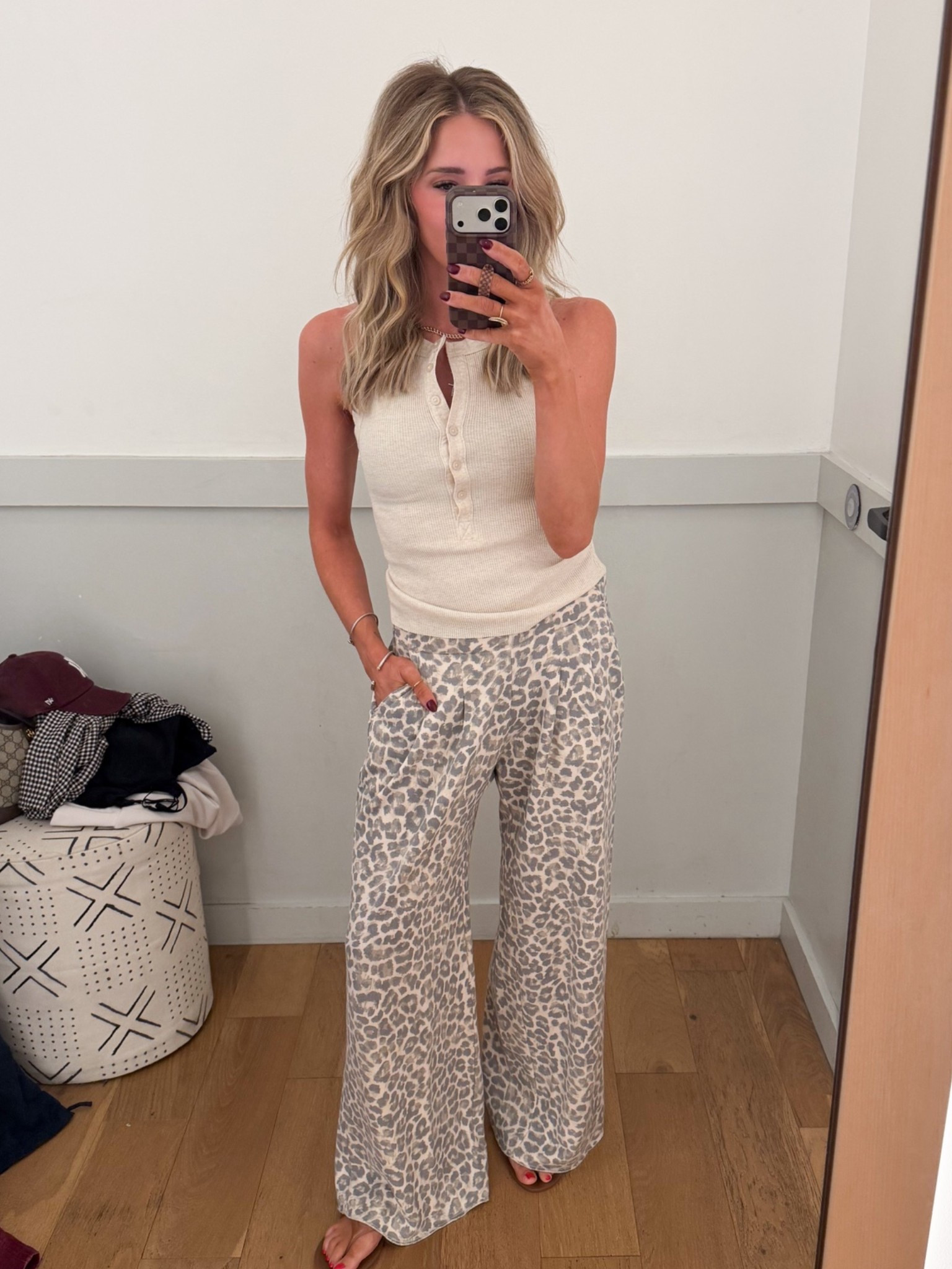 Leopard print pants 😍 wearing xxs pants, they run big
