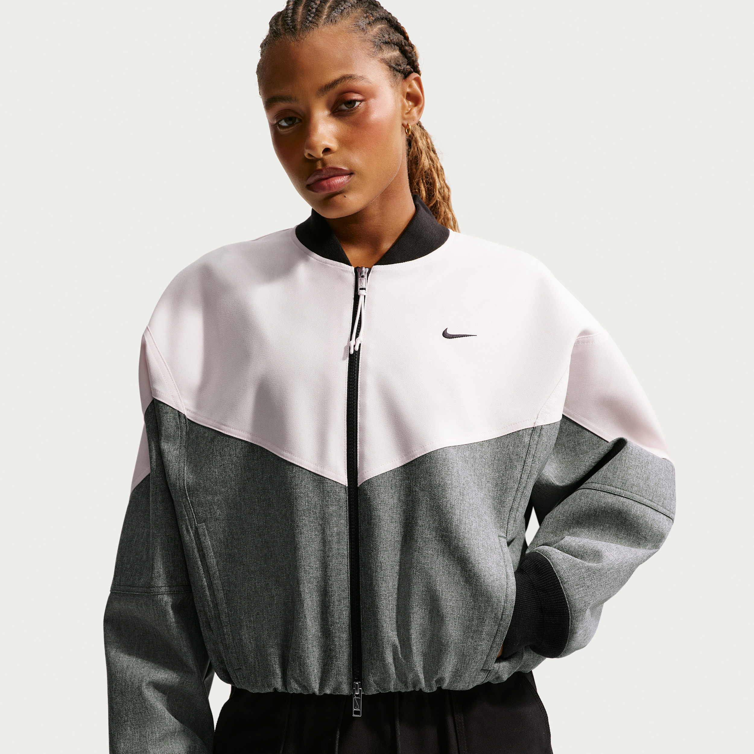 Women's Nike Sportswear Oversized Bomber Jacket in Green | IF0313-323 | Nike (US)