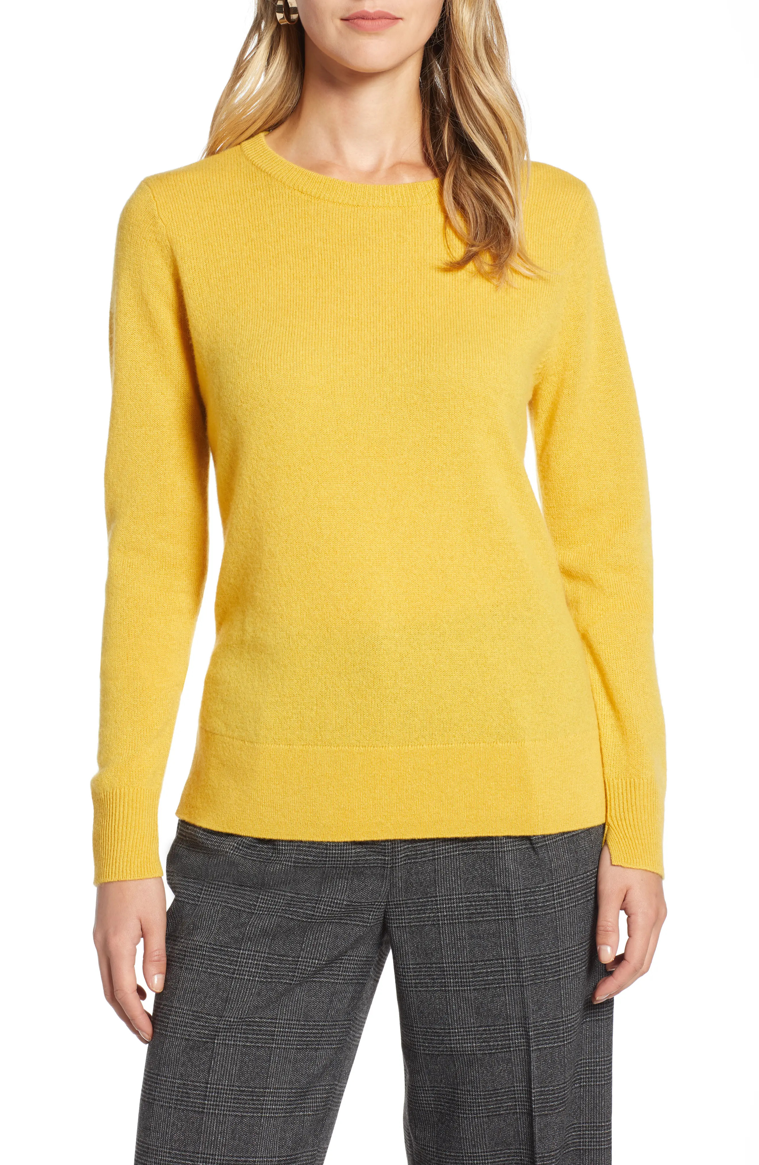 Halogen® Crewneck Cashmere Sweater (Regular & Petite) | Nordstrom