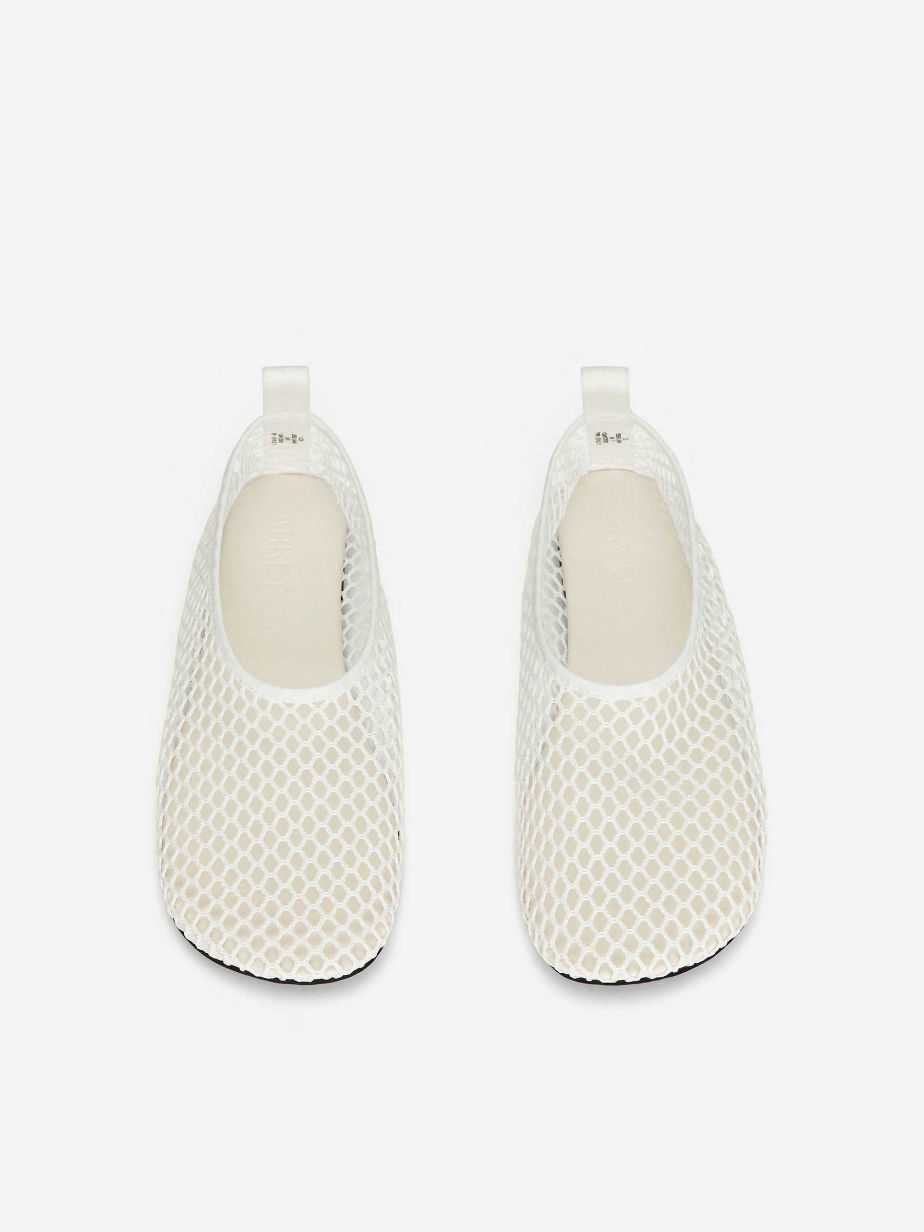 Fishnet Ballet Flat – White – Women – ARKET GB | Arket UK
