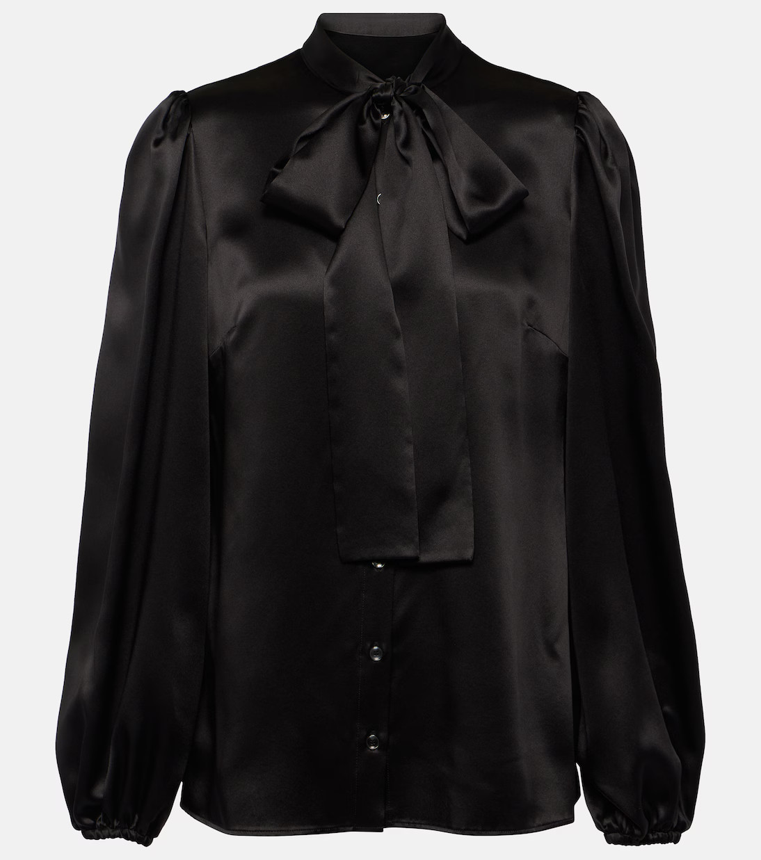 Bow-detail silk satin blouse | Mytheresa (US/CA)