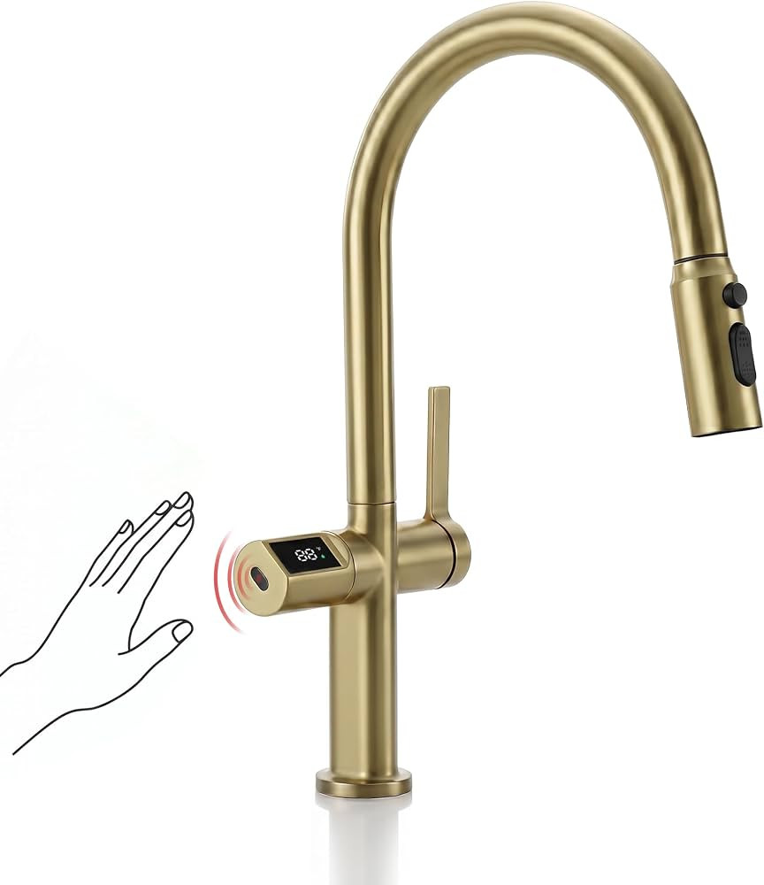 Lefton Touchless Pull-Out Kitchen Faucet, Hands Free Motion Sensor Activated, Battery-Free Temper... | Amazon (US)