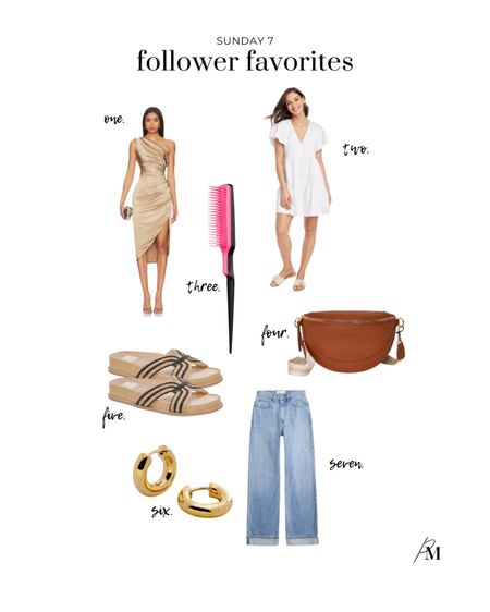 This weeks top sellers are in! This gold off the shoulder dress is perfect for wedding season. I love the casual white dress or jeans paired with sandals and a belt bag for an easy spring outfit. Add these gold hoops to complete the look. This teaser comb is my favorite for creating instant volume in my hair  

#LTKstyletip #LTKSeasonal #LTKshoecrush