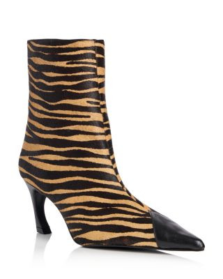 Schutz Women's Lexi Calf Hair Cap Toe Ankle Boots | Bloomingdale's (US)