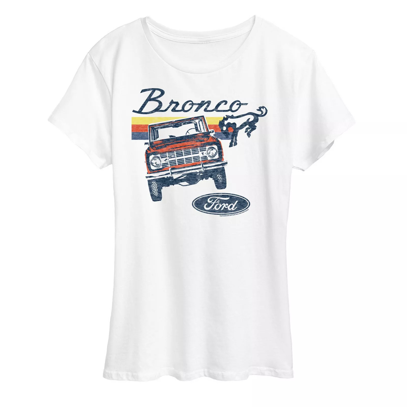 Women's Ford Bronco Stripes Graphic Tee, Size: XXL, White | Kohl's