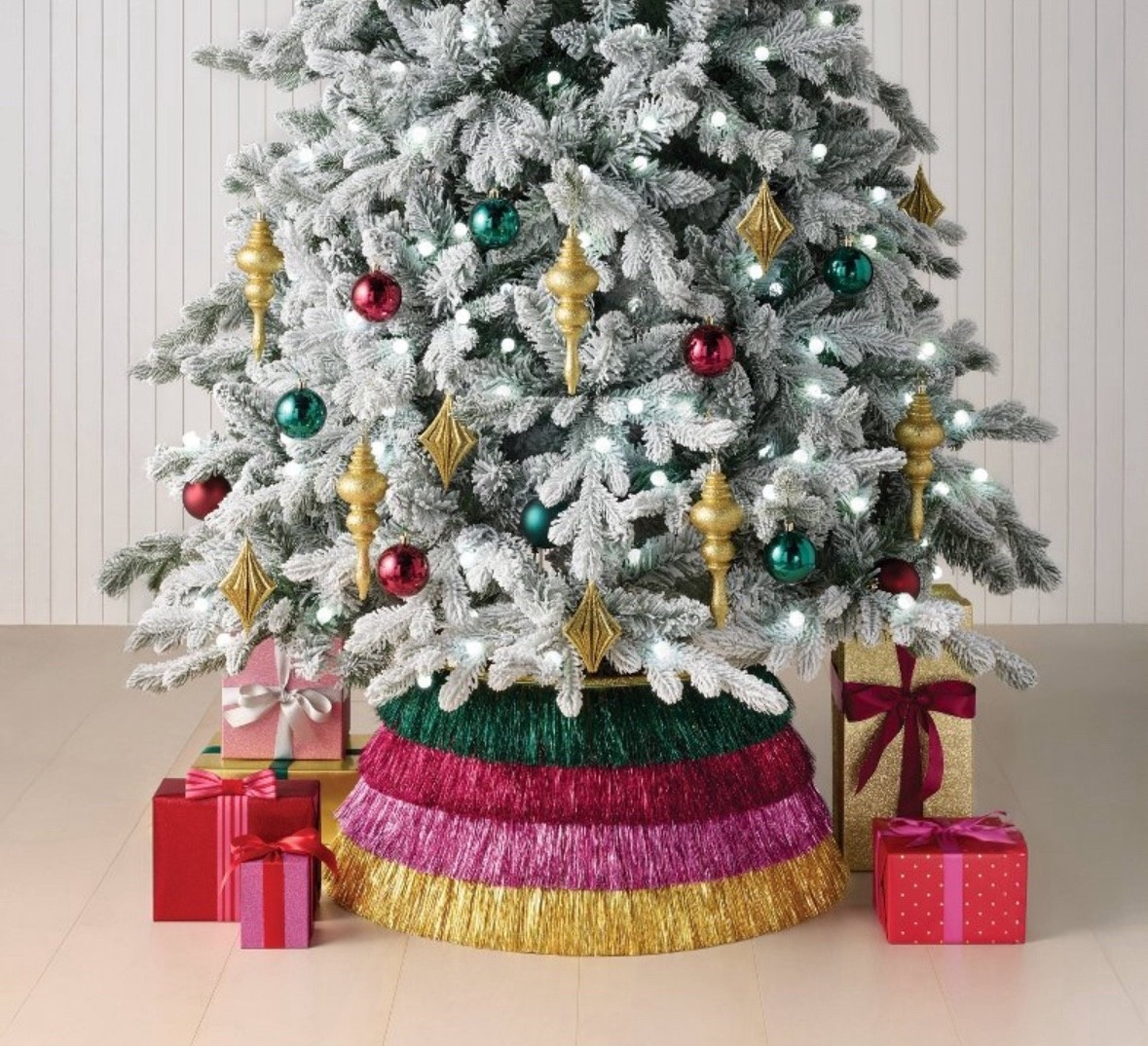 Target tinsel tree skirt! 

#LTKFindsUnder50 #LTKHoliday #LTKHome