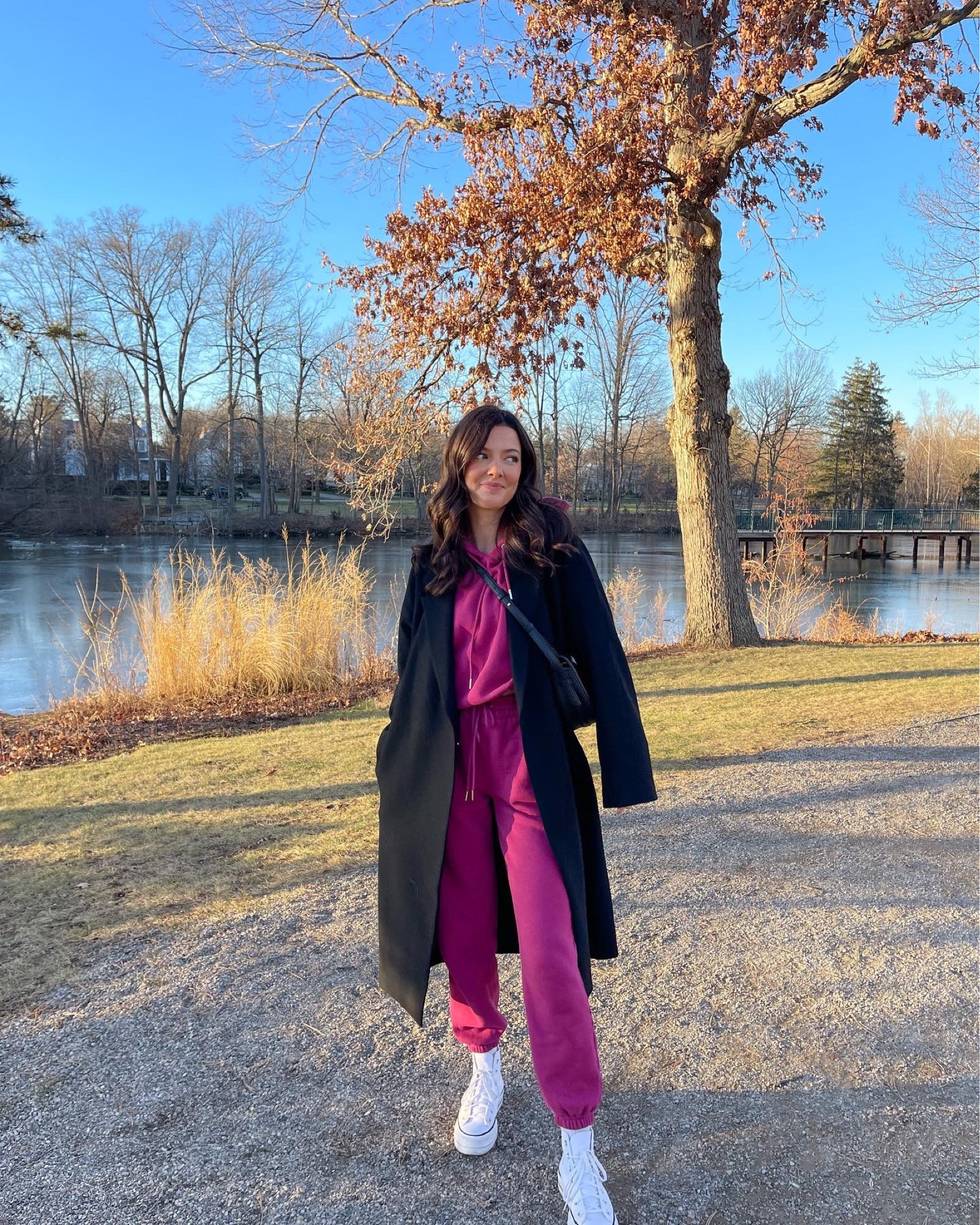 Wearing size S in the set, I’d recommend sizing down one or staying TTS! It runs a bit on the larger side. Small in the coat and 7.5 in shoes! 

#LTKunder100 #LTKSeasonal #LTKFind