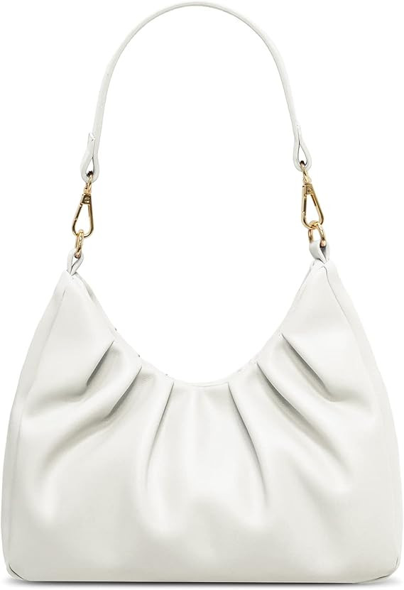 LIVACASA Shoulder Bags for Women, Cute Soft Small Clutch Purses,PU Leather Hobo Crossbody Tote Du... | Amazon (US)