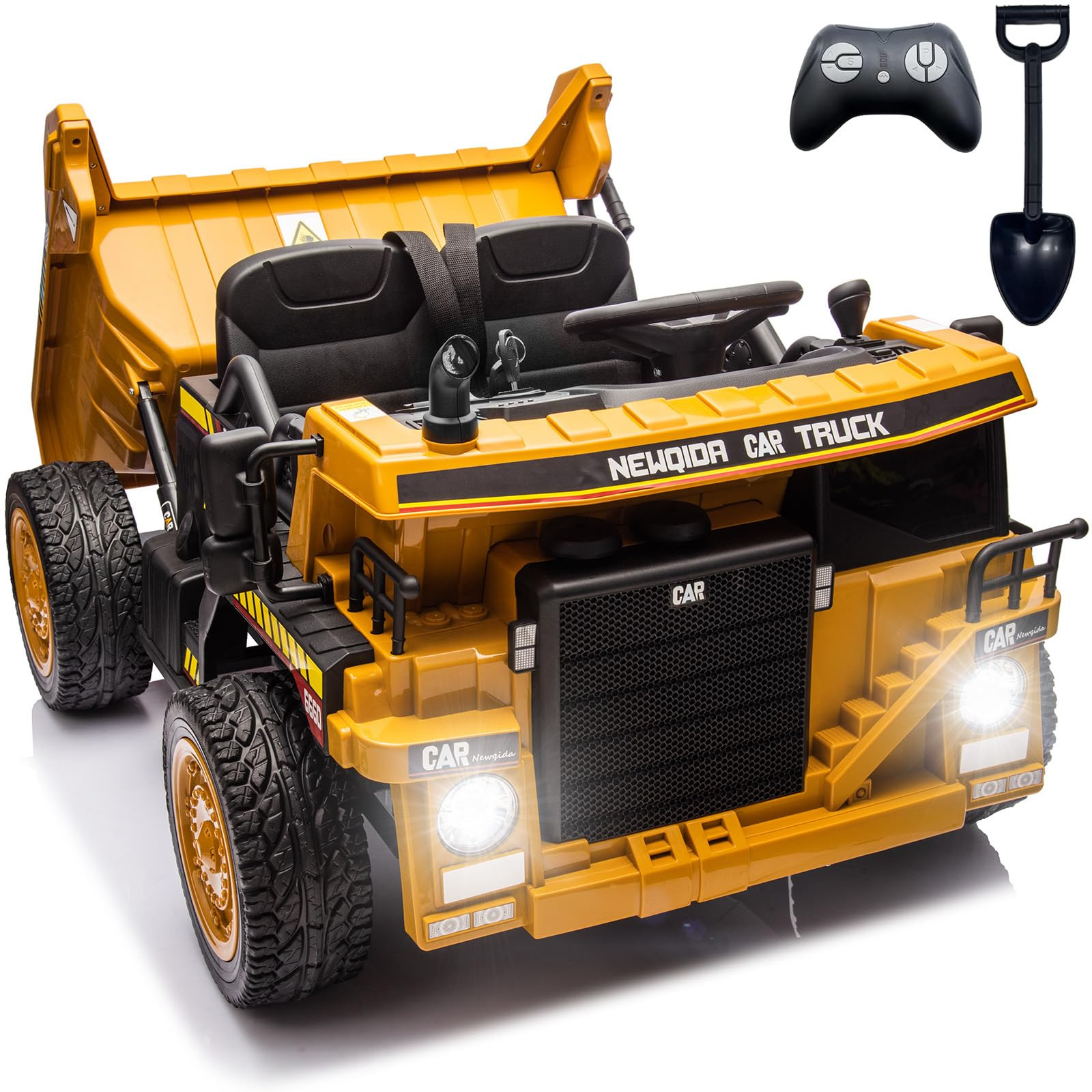 NEWQIDA 24V Ride on Dump Truck, Kids Electric Car with Remote Control, Ride on Construction Vehic... | Amazon (US)