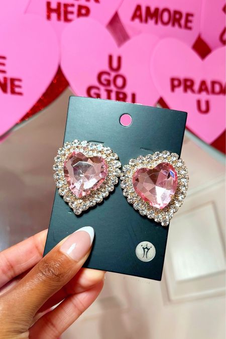 AliExpress always comes through for ya girl! 🙌🏾😩 I bought these pink rhinestone heart-shaped earrings for $3.53 💖.

They are such cute earrings for Valentine’s Day 🌹🧸, now I just need my outfit lol. 

They come in three different colors, clear and red are also available.

#LTKfindsunder50 #LTKSeasonal