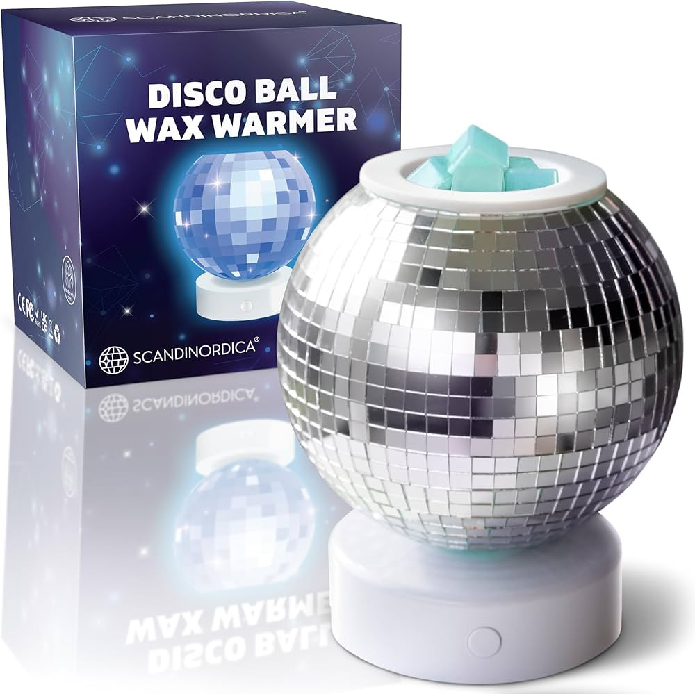 SCANDINORDICA Disco Ball Wax Warmer Rotating with Colors Changing Night Light, Cute Scent Oil Can... | Amazon (US)