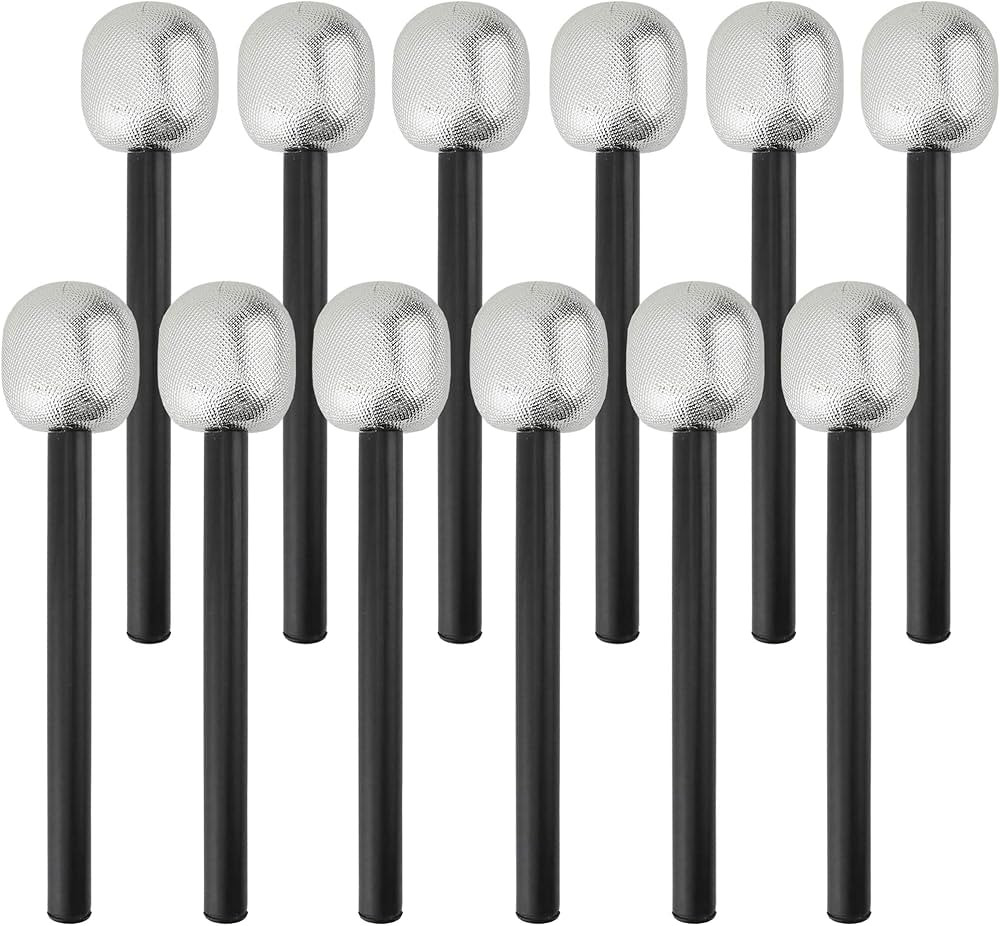 Skeleteen Stage Mic Costume Prop - Rock Star Toy Microphone Party Favor Decorative Props Costume ... | Amazon (US)