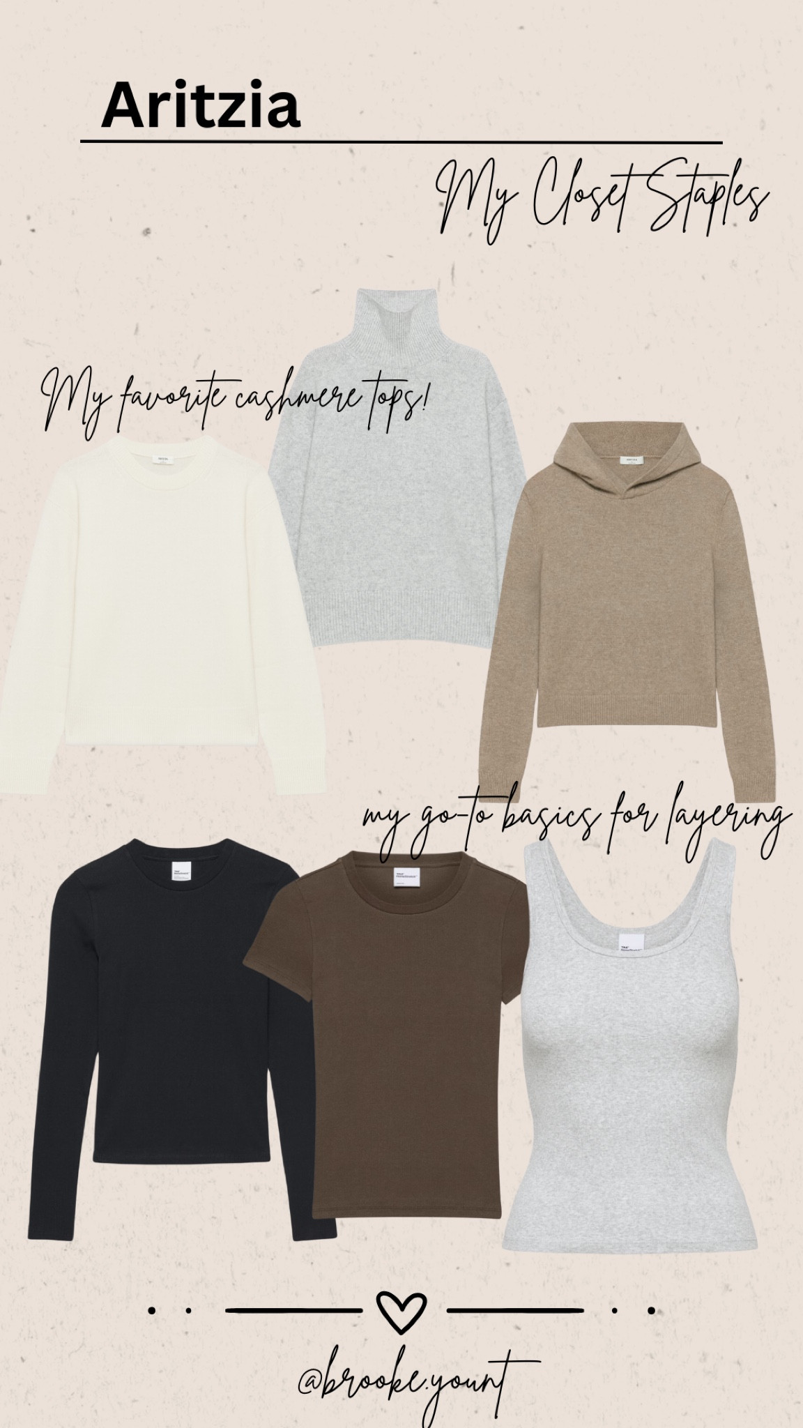 Aritzia’s Black Friday sale is going on right now (20-50% off everything) & these are the tops I would be adding to my cart before they sell out. Prioritize cashmere & quality basics that you’ll wear all year long. 

All of these are items that I personally own & love! 

#AritziaSale #BlackFriday #CapsuleWardrobe #ClosetStaples #CashmereSweaters #Basics 

#LTKCyberWeek 

#LTKStyleTip #LTKFamily