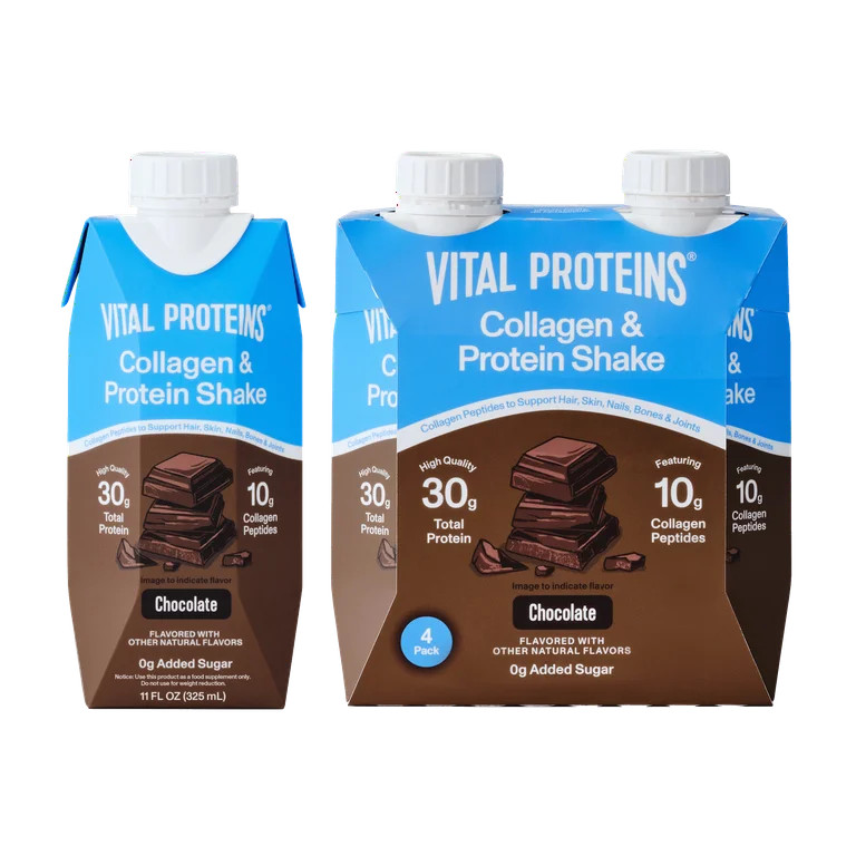 Vital Proteins Chocolate Collagen & Protein Shake, 30g Total Protein Including 10g Collagen Pepti... | Walmart (US)