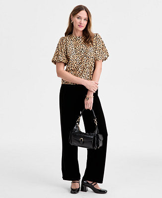 On 34th Women's Velveteen Wide-Leg Pants, Macy's Exclusive - Macy's | Macy's
