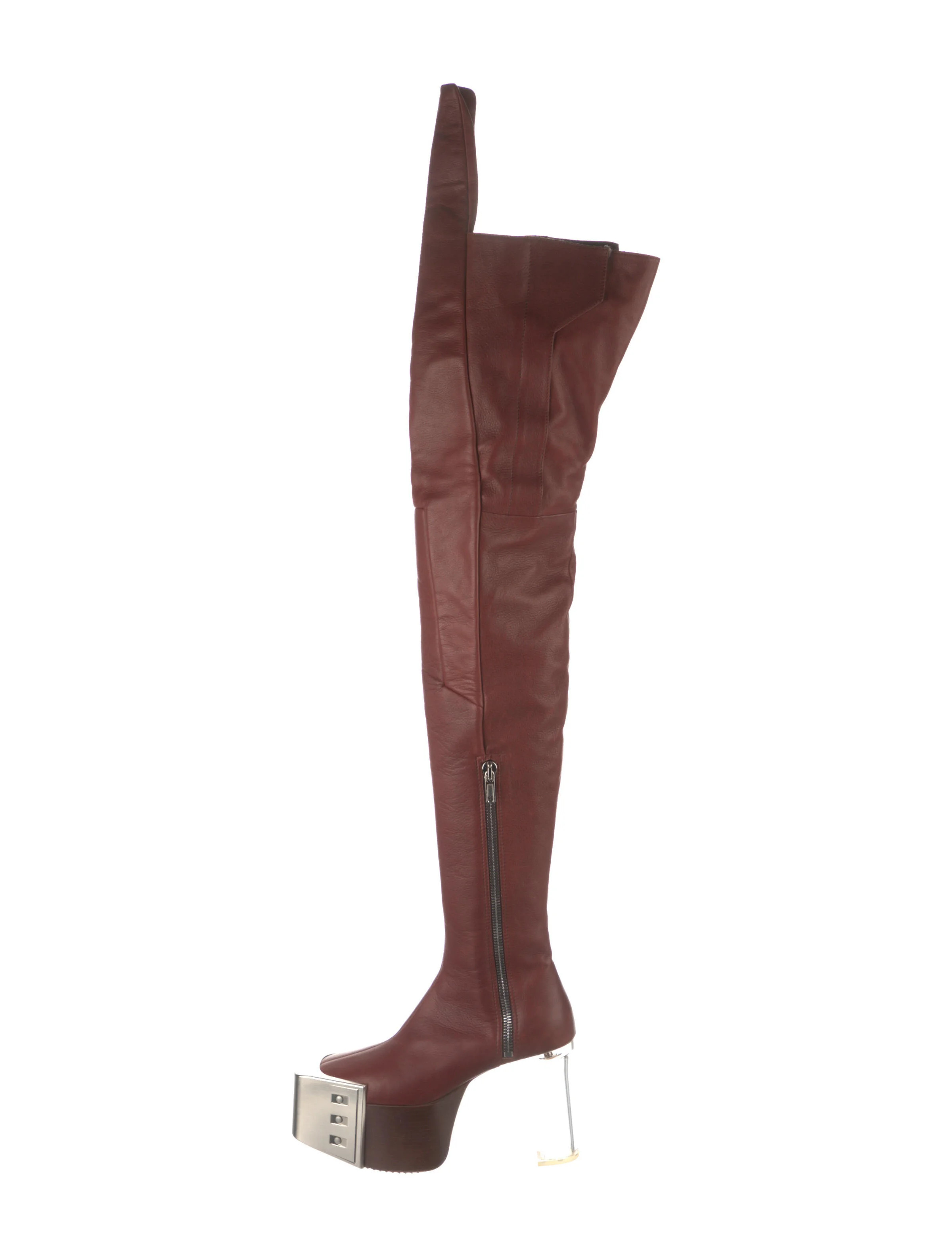 2021 'Phlegethon' Shielded Kiss Beveled Platform Boots | The RealReal