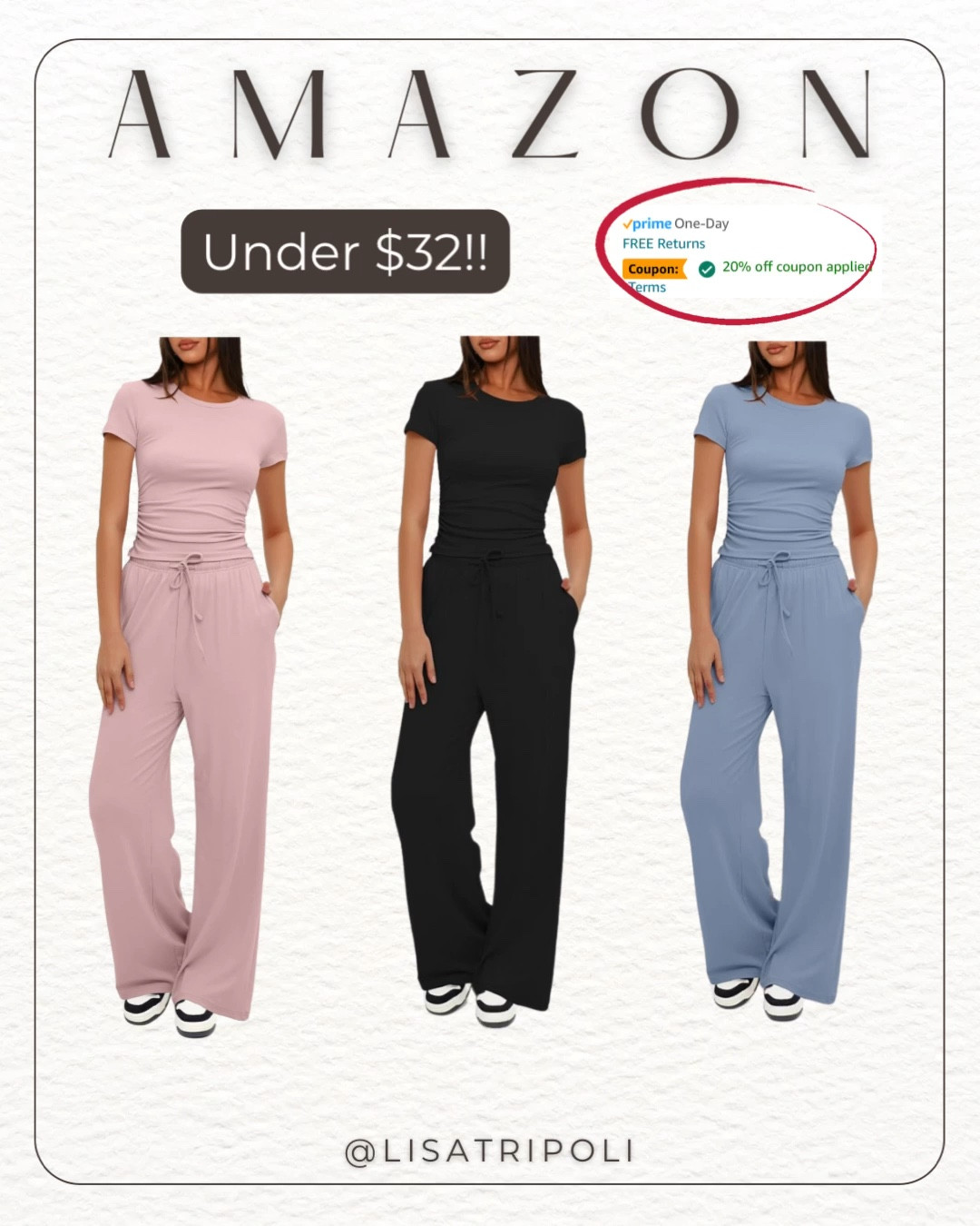 Cozy 2-piece set from Amazon. 
-Perfect travel day outfit, comfy but still put together
-Lounging at home
-Cute for running errands

#LTKTravel #LTKFindsUnder50 #LTKxPrimeDay