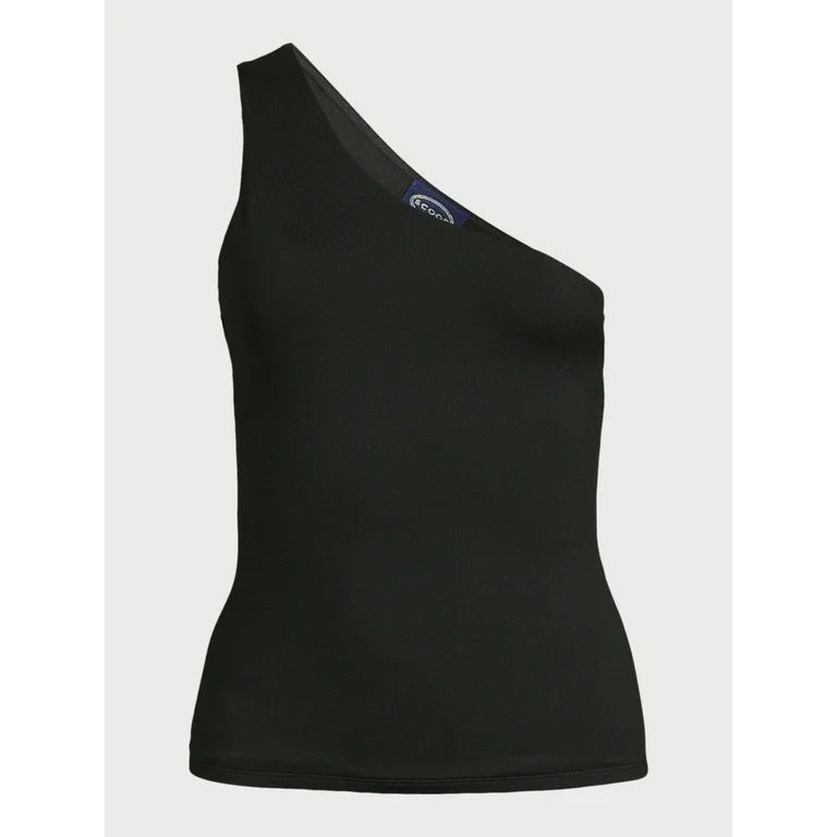Scoop Women's Contour One Shoulder Tank Top, Sizes XS-XXL | Walmart (US)