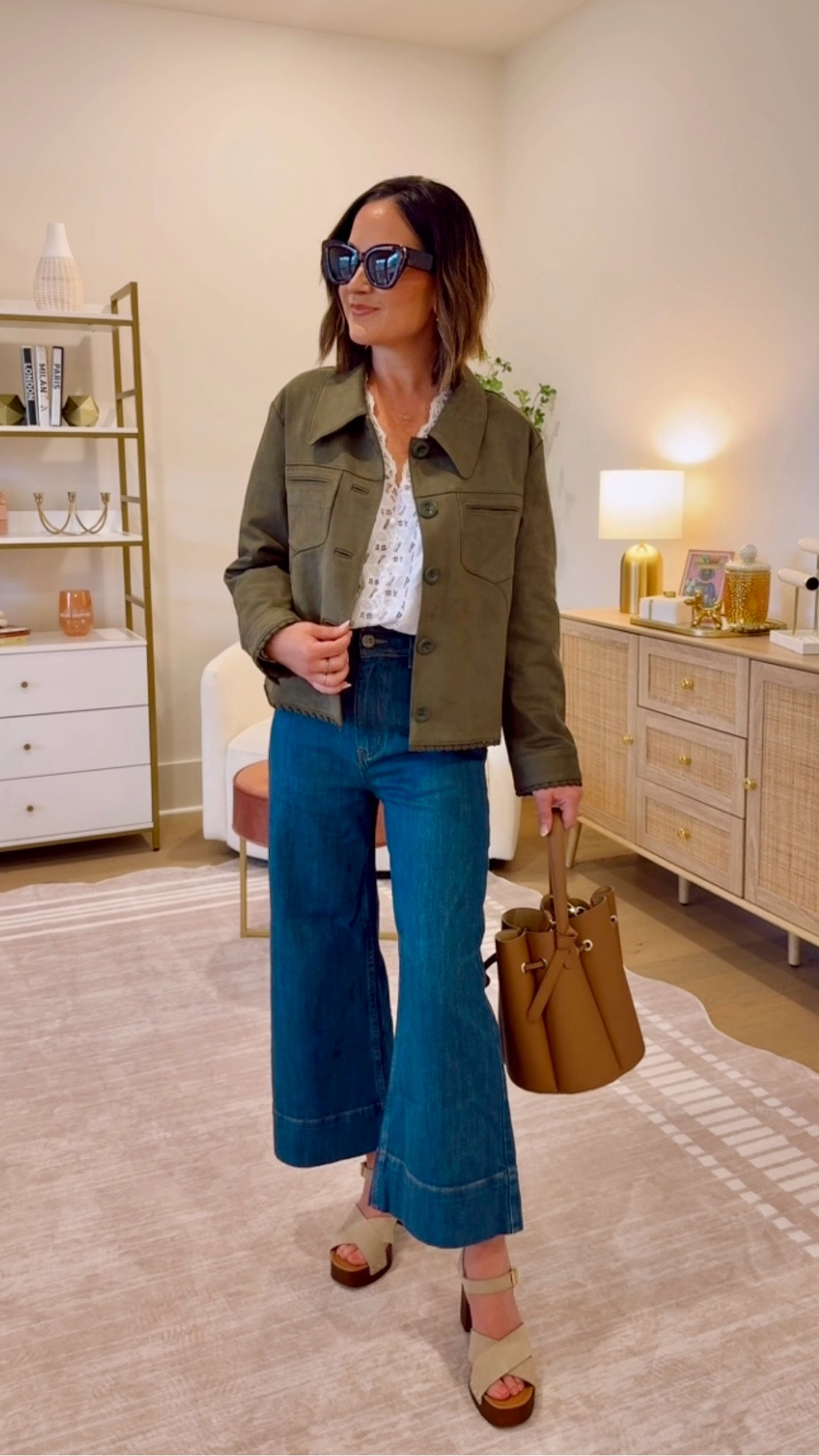 Fellow petite friends, you have to check out petite studio for the best clothes designed by petites for petites - finally found jeans I didn’t have to hem 😅 wearing xxs in jeans and xs in jacket - my blouse isn’t available yet but coming soon! 
Use code bestyled10 for 10% off at petite studio 

#LTKPetite #LTKootd #LTKOver40