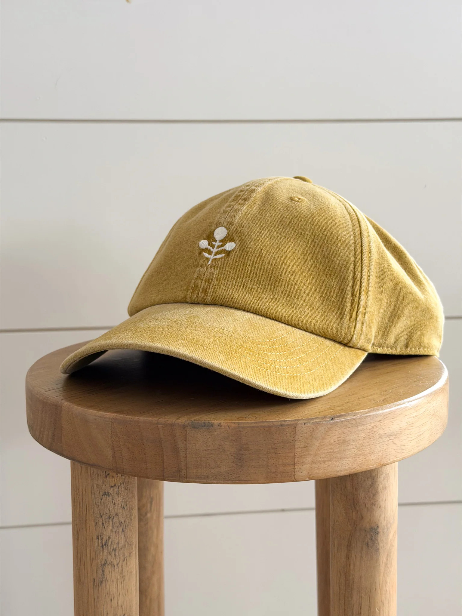Marea Flower Baseball Hat - Chartreuse | Marea