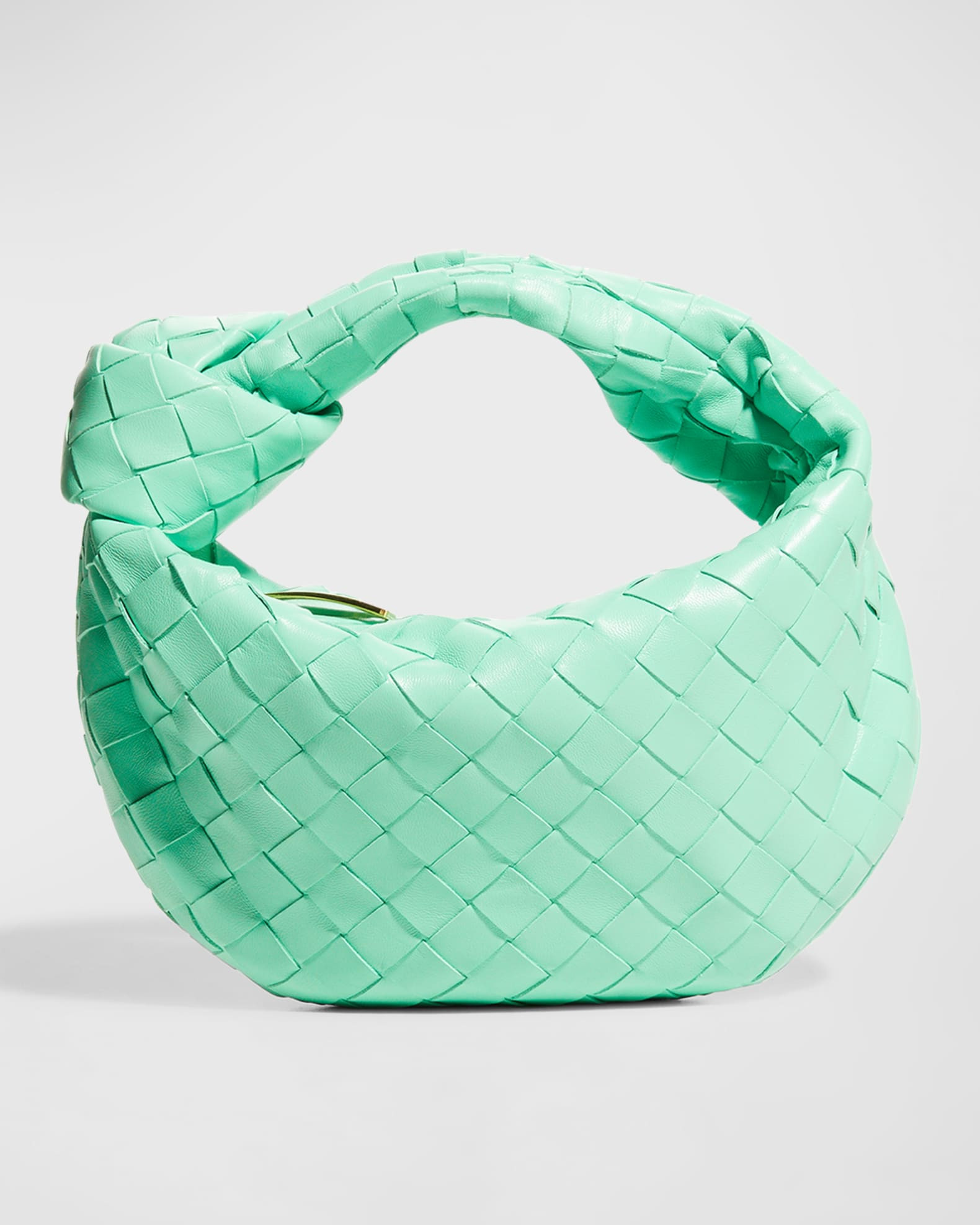 Bottega Veneta Jodie Mini Intrecciato Knot Hobo Bag | Neiman Marcus