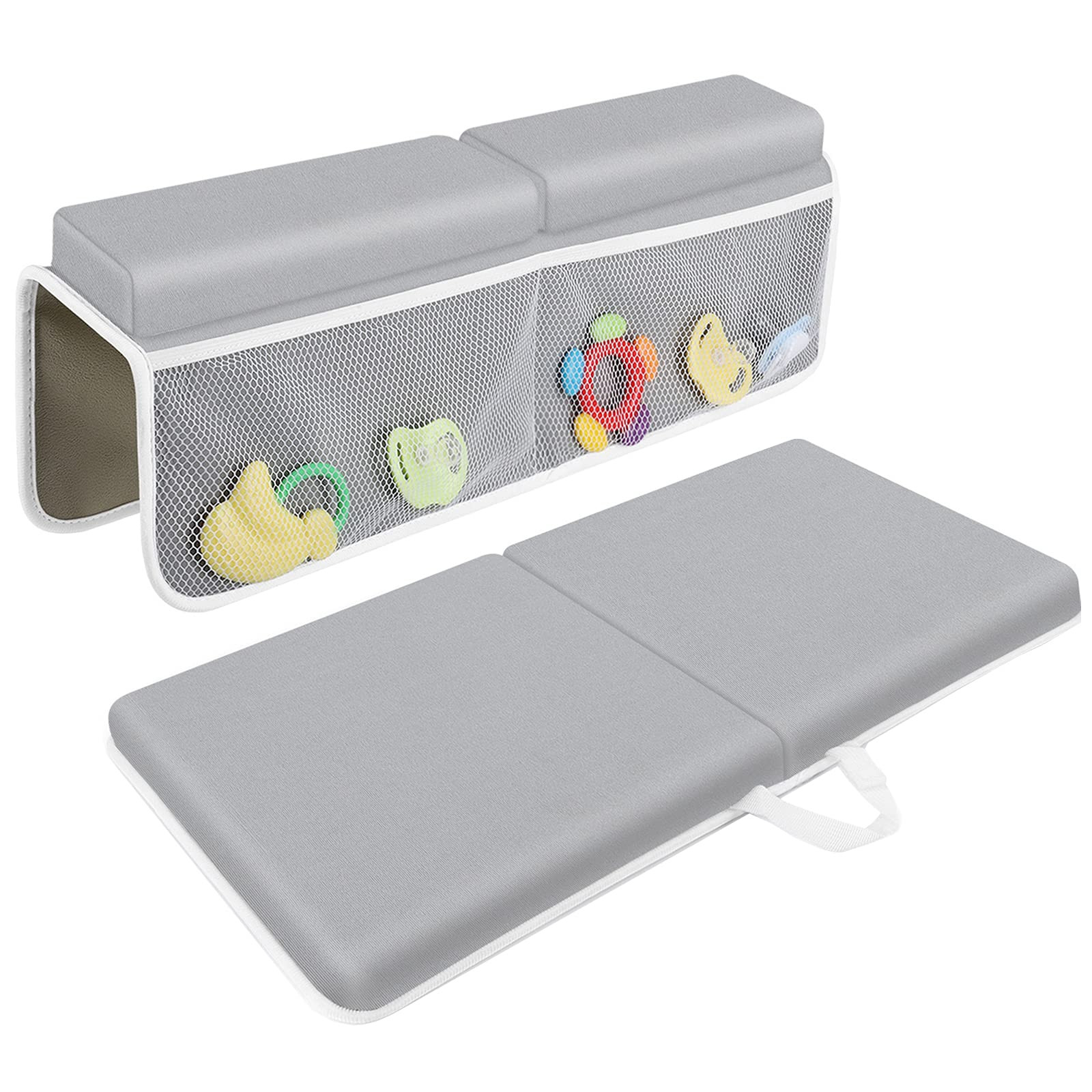 JJGoo Bath Kneeler with Elbow Rest Pad Set, 1.5 inch Kneeling Pad Mat for Bathtub - Gray | Amazon (US)