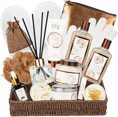 17 Pcs Bath and Body Gift Basket Set for Women Men Valentines Day Gifts Christmas Birthday Gifts ... | Amazon (US)